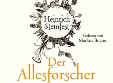 Heinrich Steinfest - Der Allesforscher (Hörbuch, Cover © Osterwold Audio)