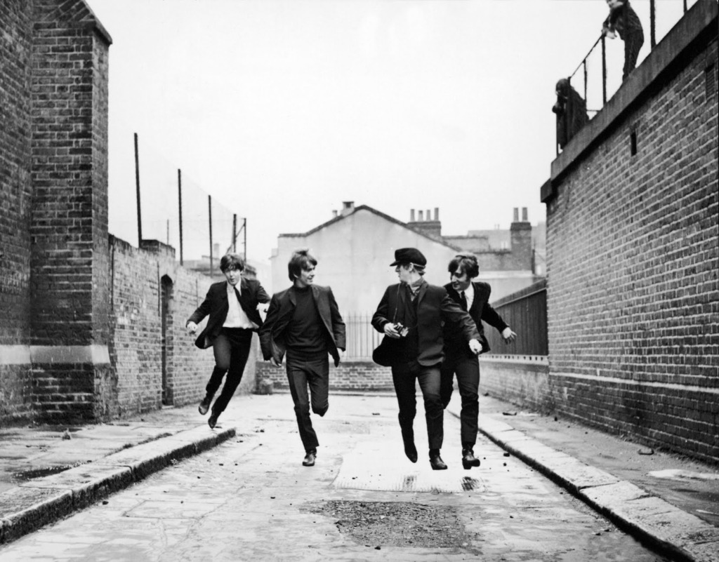 The Beatles Running In 'A Hard Day's Night'