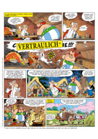 Vorschauseite zum 39. Band von "Asterix" - ASTERIX®- OBELIX®- IDEFIX® / © 2021 LES EDITIONS ALBERT RENE