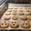 Linzer Kekse im Ofen