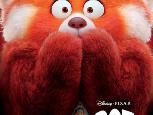 Rot Filmplakat - nervöser Panda