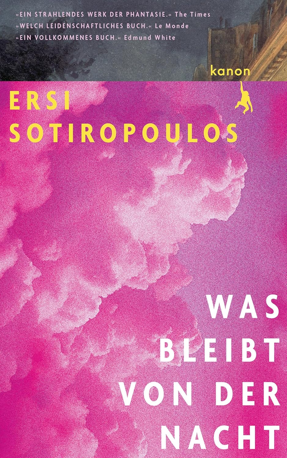 Rosa gefärbte Wolken und Himmel